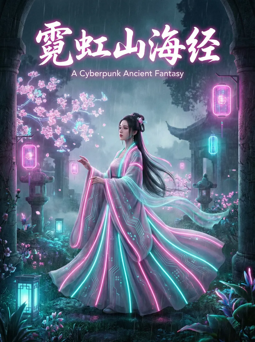吃瓜海角 古风奇缘短剧 - 霓虹山海经海报